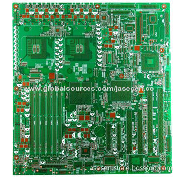 Multilayer PCB with green solder mask